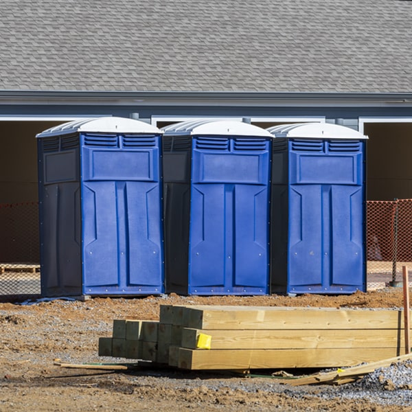 what is the cost difference between standard and deluxe porta potty rentals in New Salem